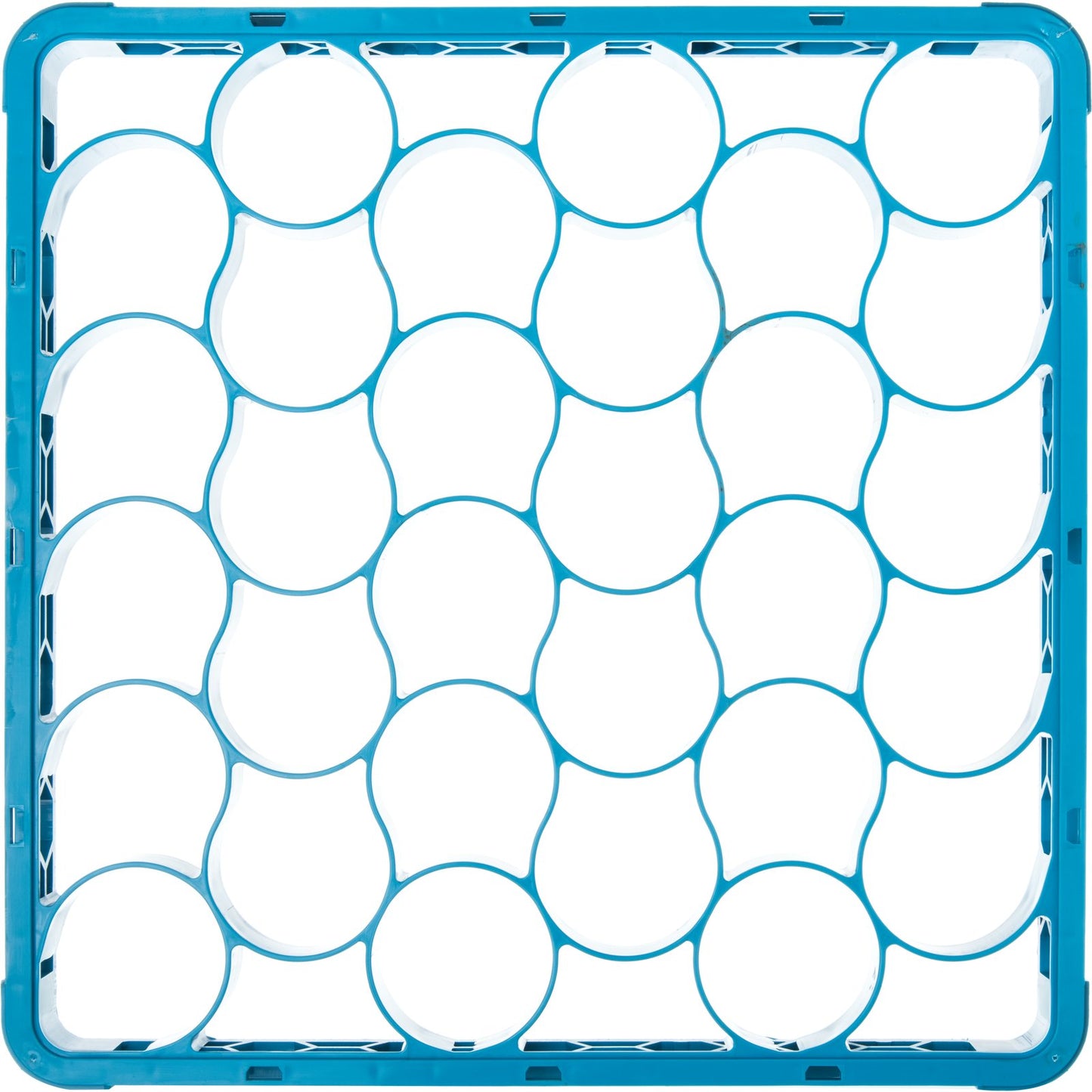 Carlisle REW30S14 Carlisle Blue 30 Compartment Polypropylene OptiClean NeWave Short Glass Rack Extender
