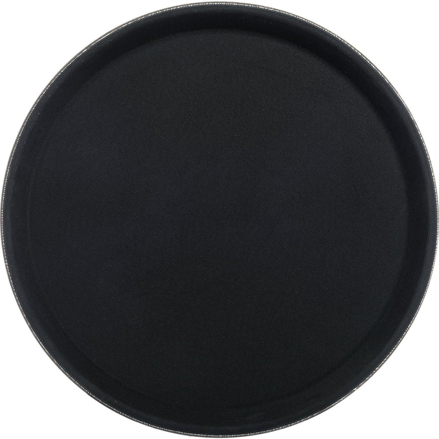 Carlisle 1100GL004 11" Black Round GripLite Tray