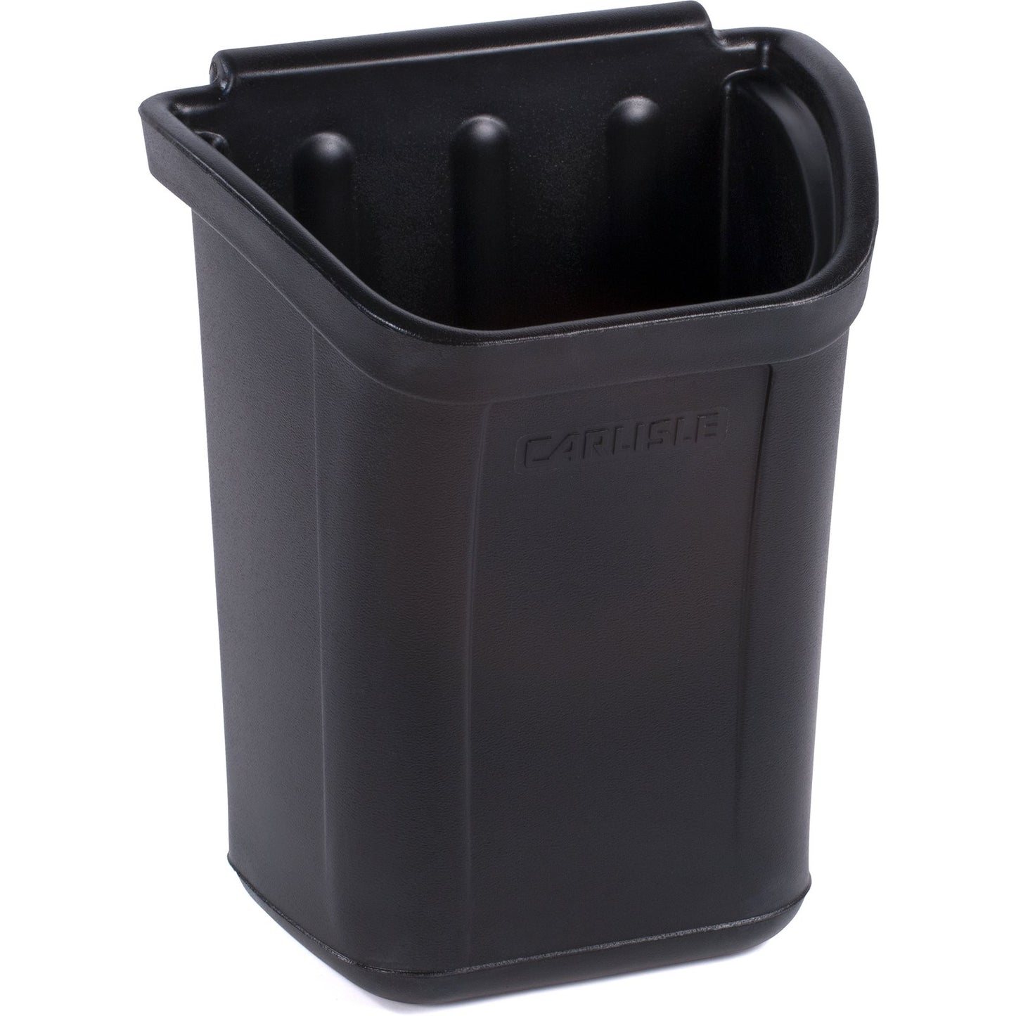 Carlisle CC11TH03 7 Gallon Black Polyethylene Bussing Cart Trash Bin