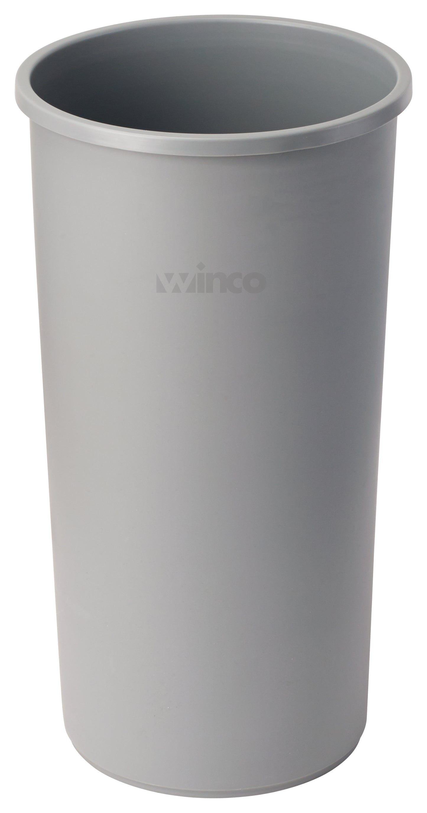 Winco PTCR-22G 22 Gallon 16" Gray Tall Trash Can