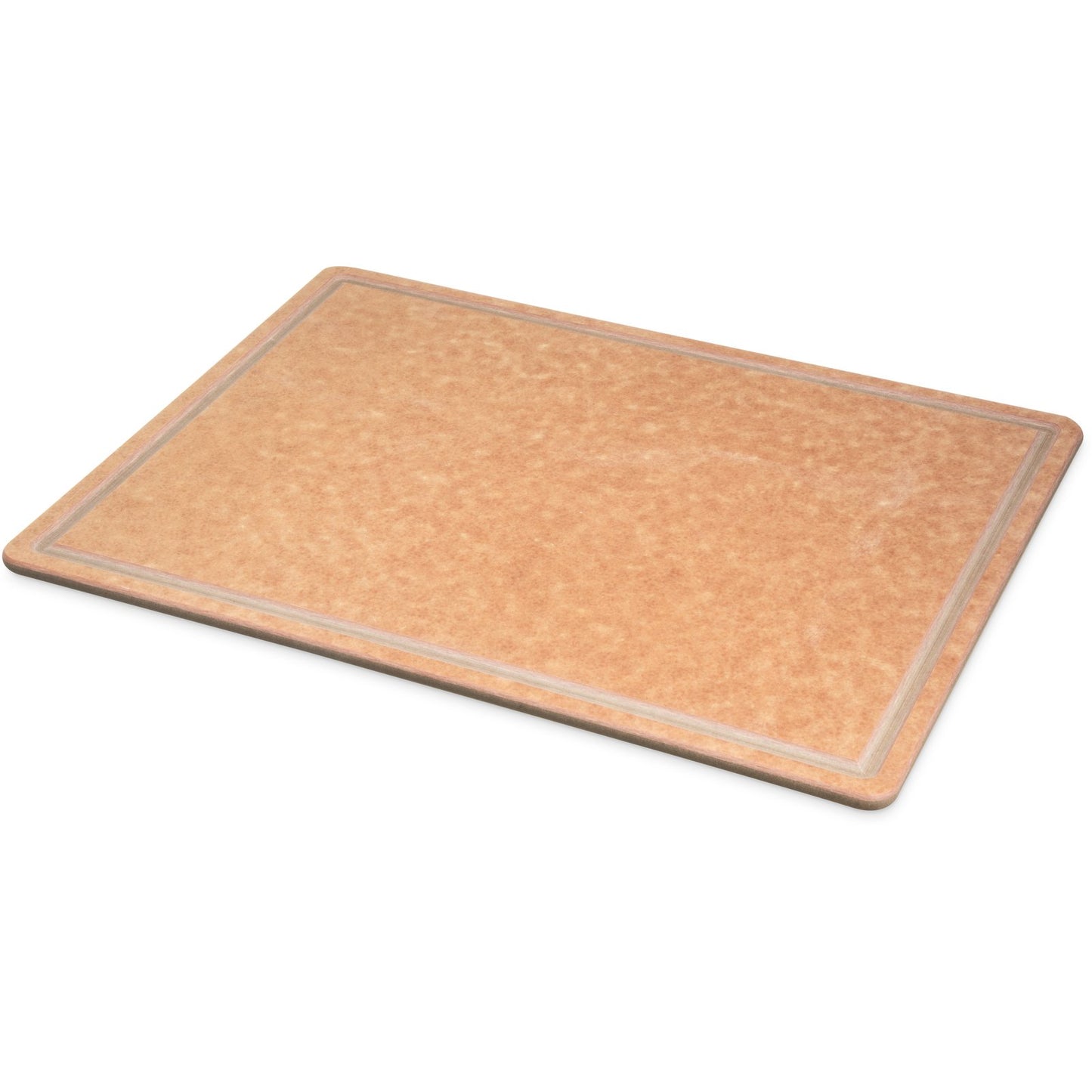 San Jamar TC182412GV 18" x 24" x 0.5" Brown Tuff Cut Cutting Board