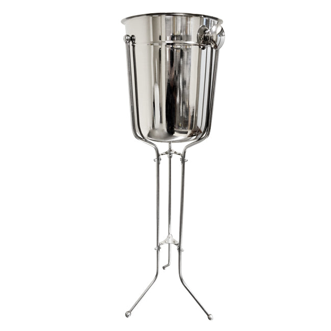 Omcan 80838 Chrome-coated Wine Bucket Folding Stand for 8 Qt Wine Buckets