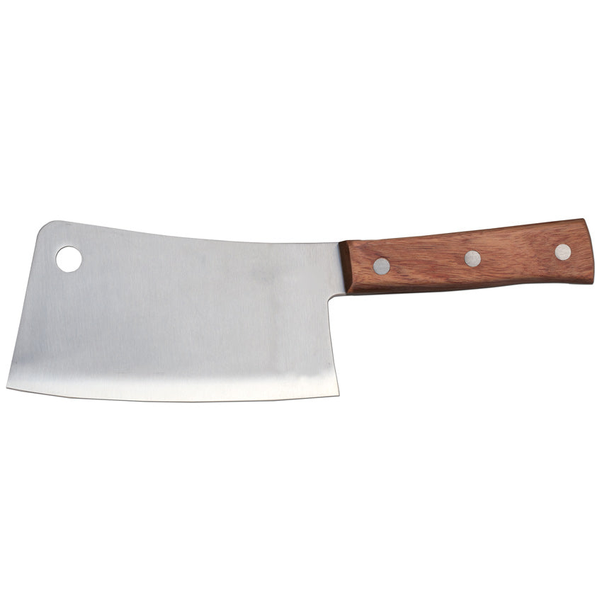 Omcan 10561 9-inch Cleaver with Wooden Handle