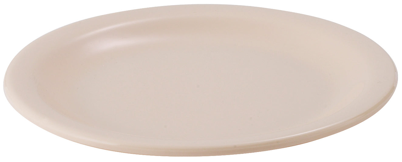 Winco MMPR-6 6-3/8" Tan Melamine Plates