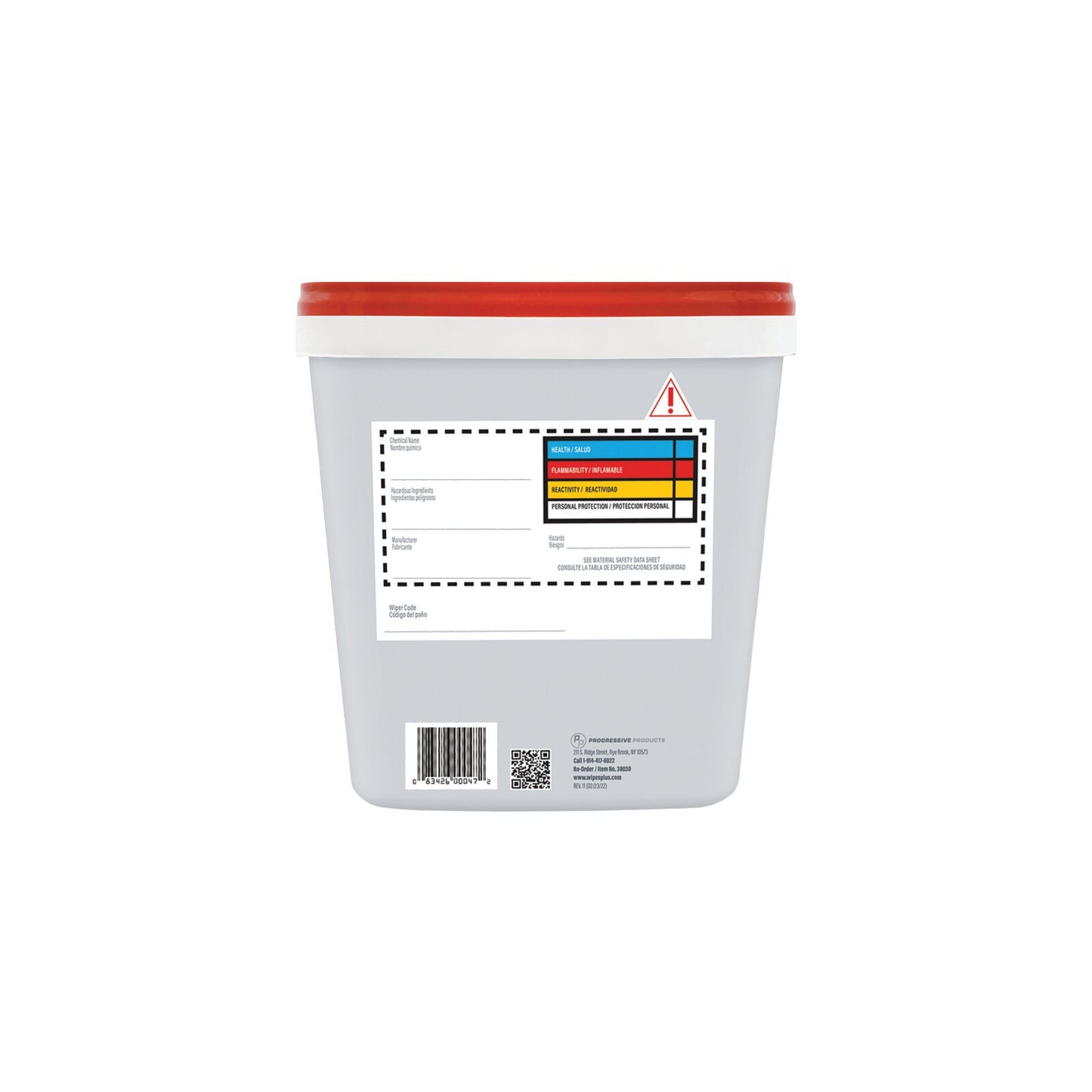 WipesPlus 38030 Red Square Multi-Task Buckets & Red Lids 4