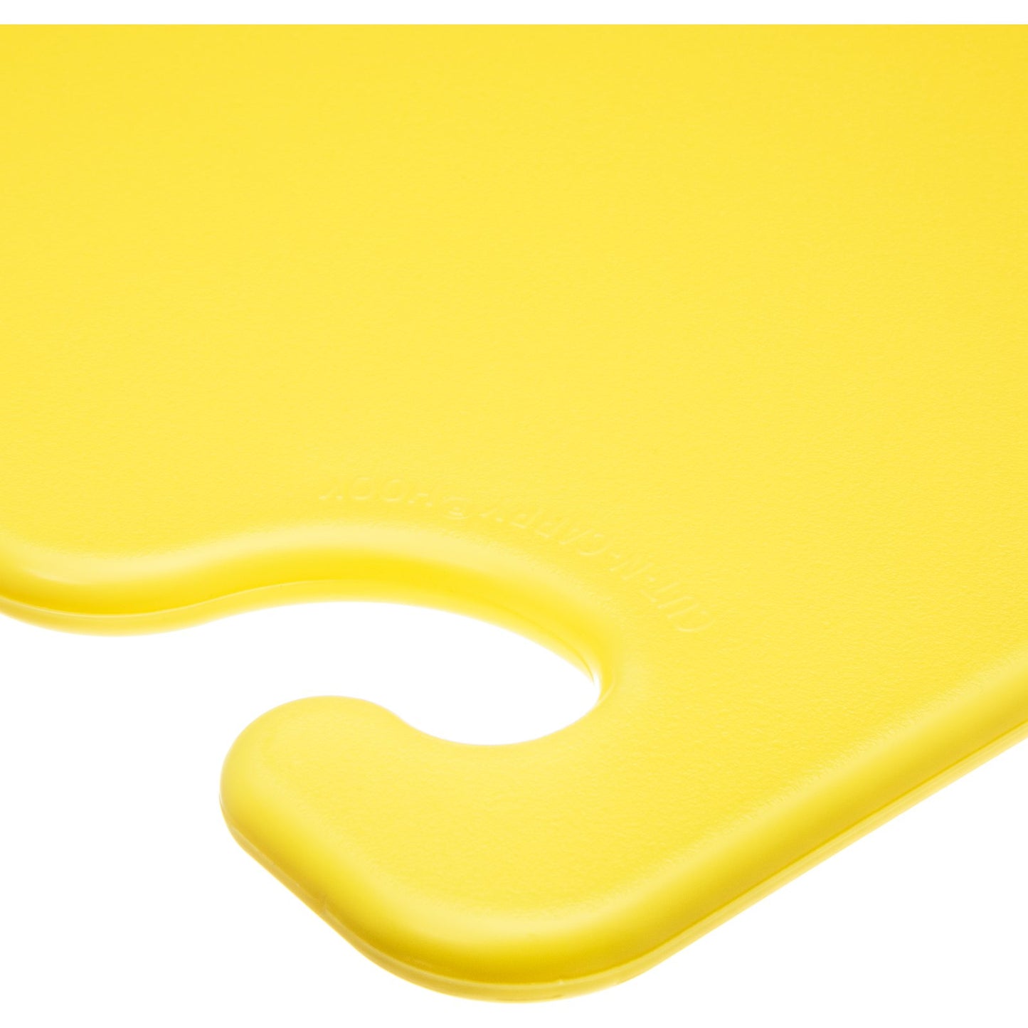 San Jamar CB152012YL 15" x 20" x 0.5" Yellow Cut-N-Carry Cutting Board