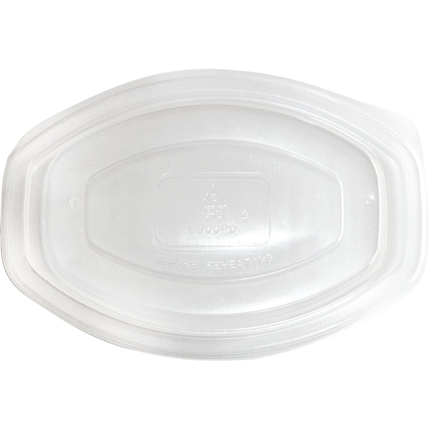 Proex DXL900PDCLR Clear Dome Lid for Microwaveable Oval Casserole Container (250/cs)