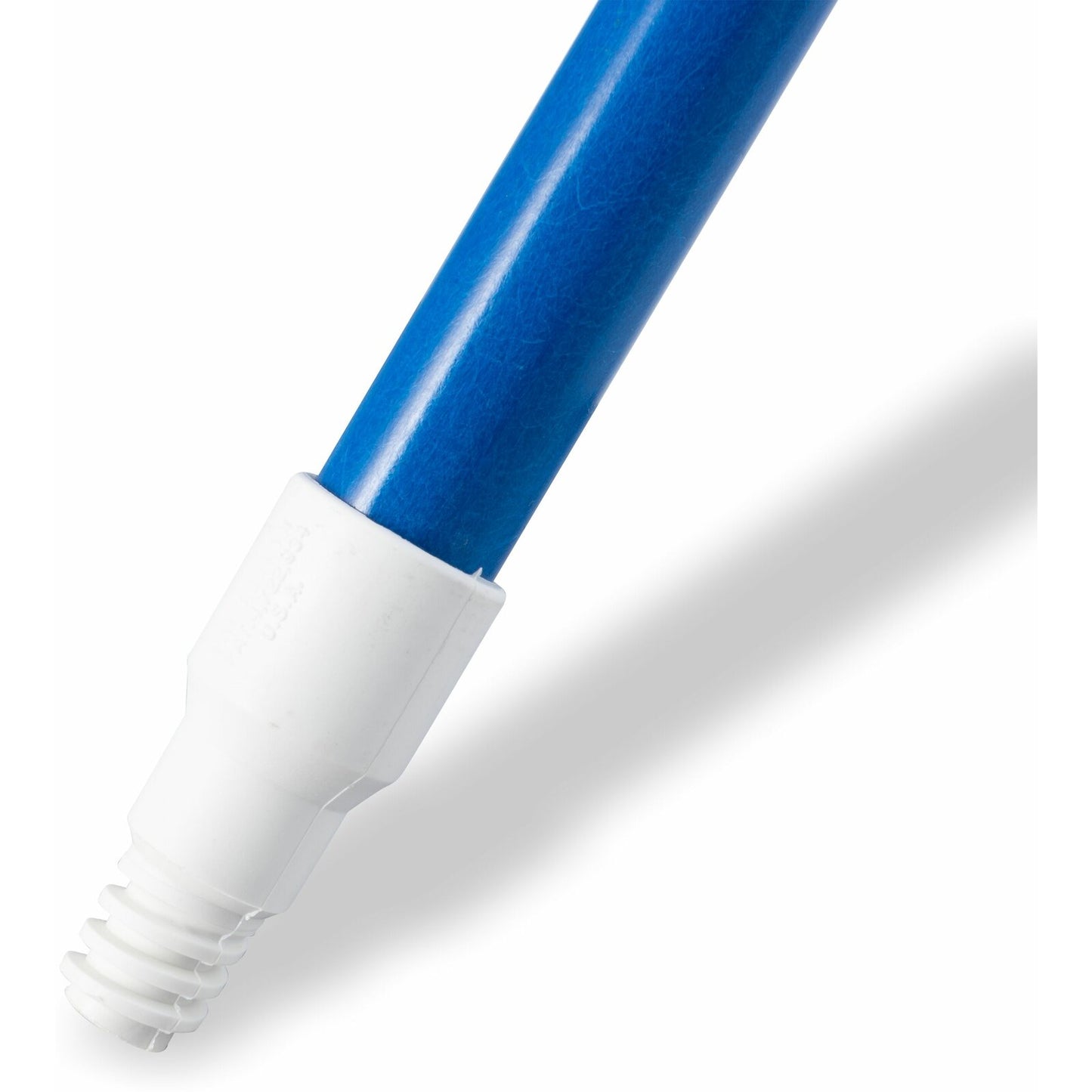 Carlisle 4022714 60" Blue Fiberglass Sparta Solid Foam-Filled, Threaded Handle with Flex Tip