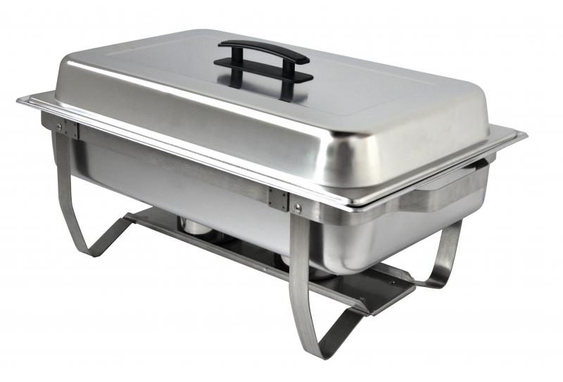 Omcan 31354 8.5 L / 9 Qt Chafing Dish with Foldable Legs