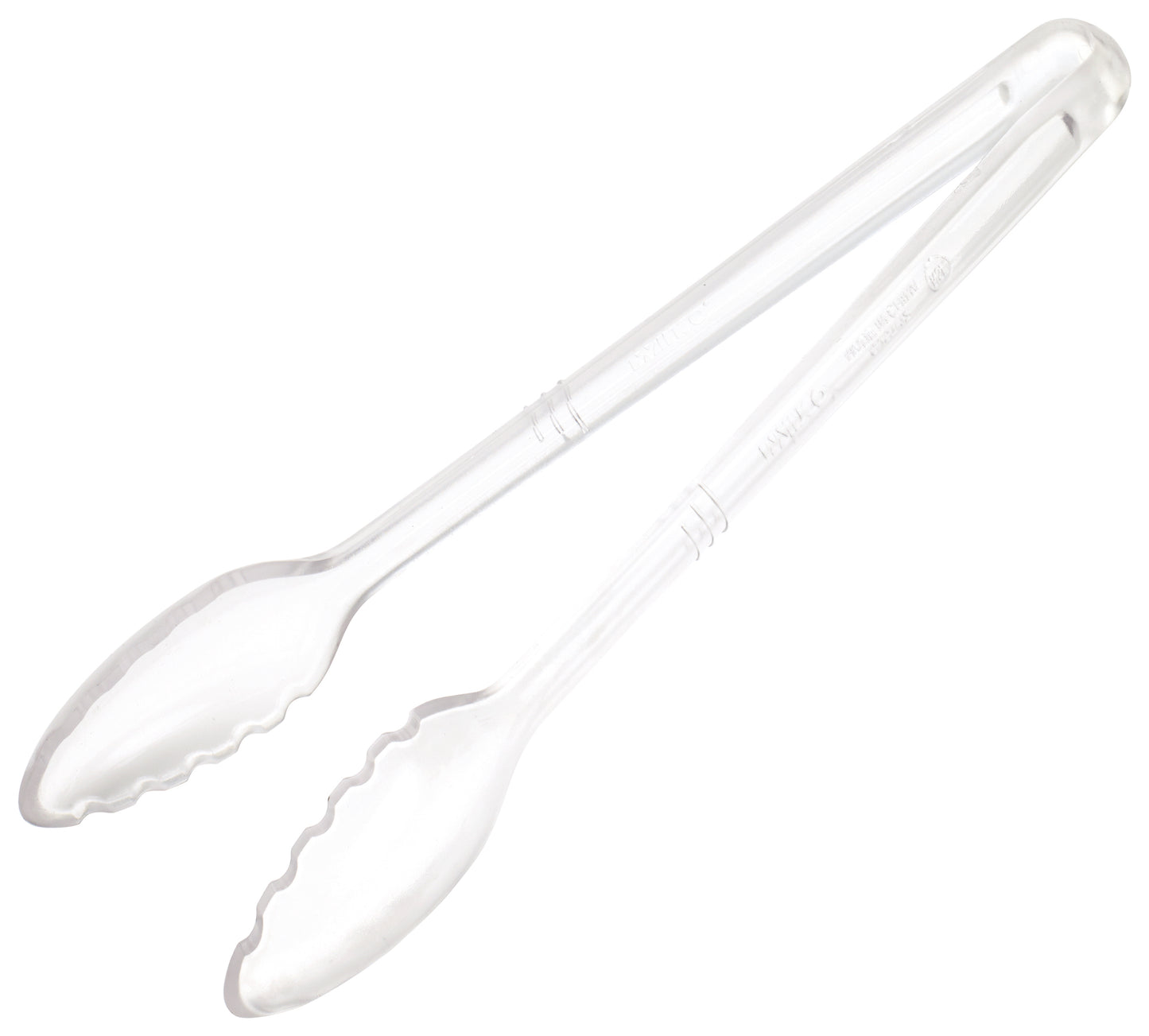 Winco CVST-12C 12" Clear Curved Polycarbonate Serving Tong