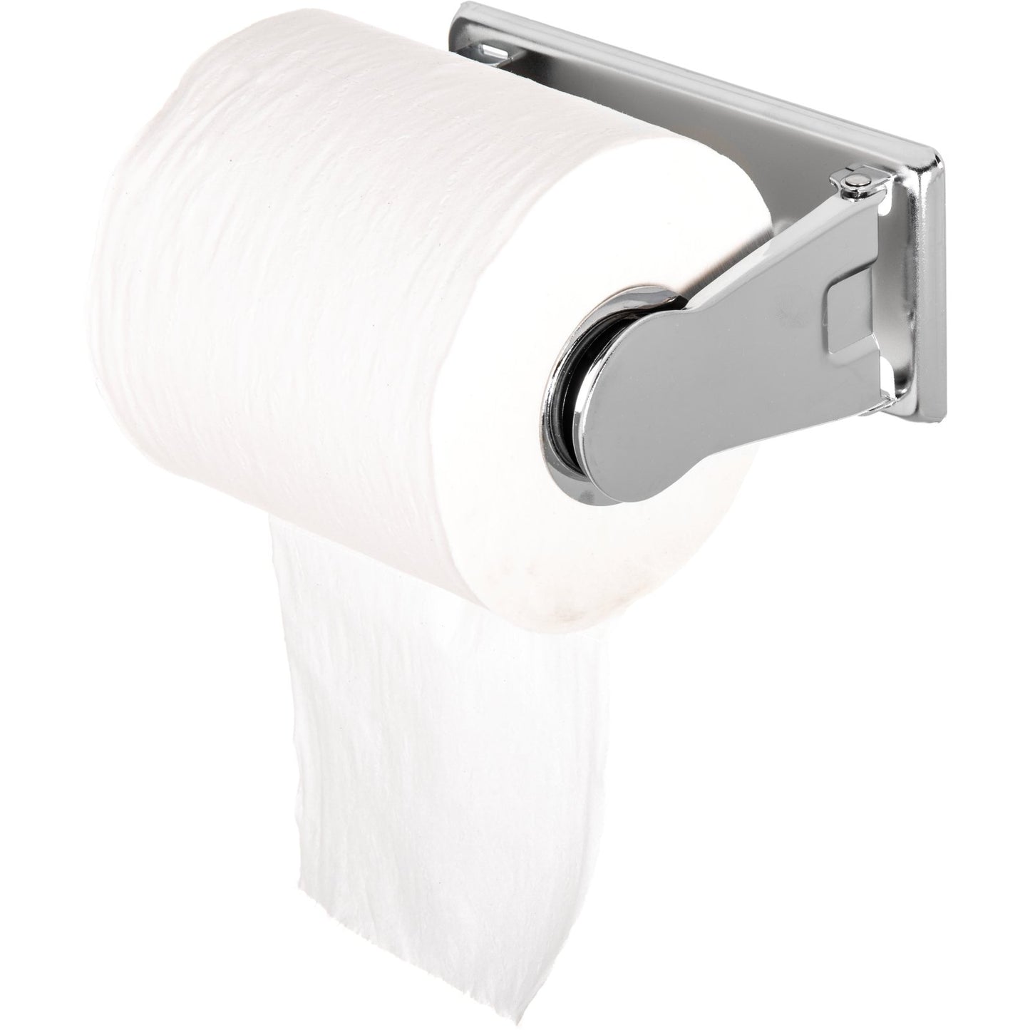 San Jamar R200XC Chrome Single Plastic Roll Locking Toilet Tissue Dispenser 1.5" core