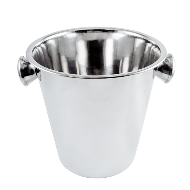 Omcan 80834 4 Qt Stainless Steel Wine Bucket with Knob Handle