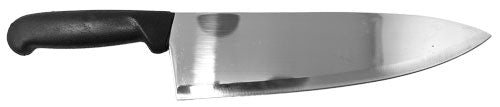 Omcan 12074 10-inch Medium Cook Knife with Black Polypropylene Handle