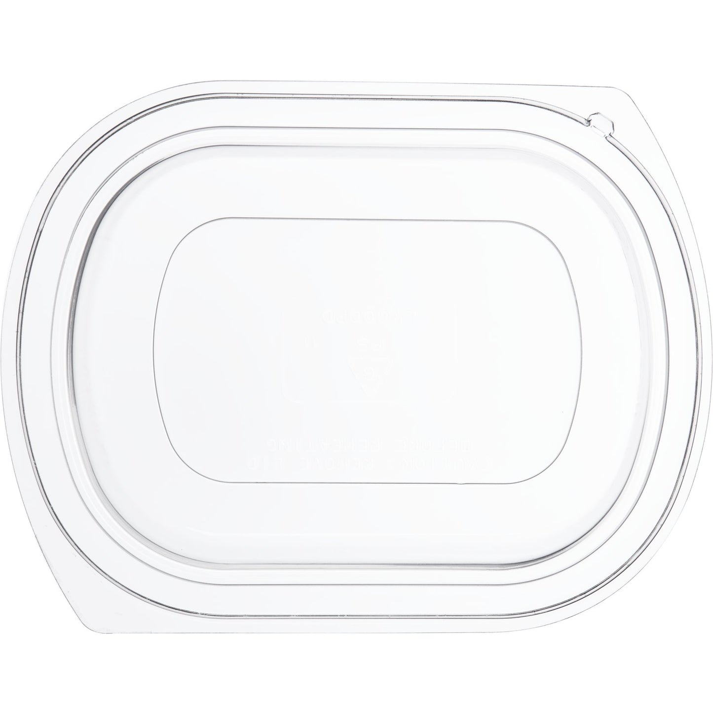 Proex DXL4000PDCLR Clear Dome Lid for Microwaveable Small Entrée Platters (250/cs)