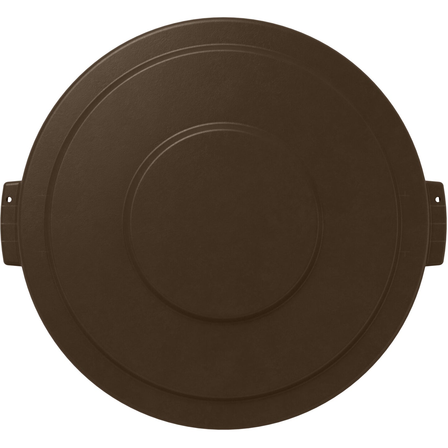 Sparta 84102101 20 Gallon Brown Round Polyethylene Bronco Waste Bin Trash Container Lid