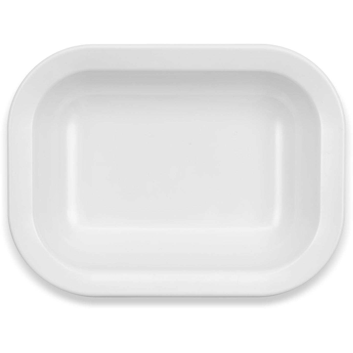 Carlisle 4374502 28 oz White Rectangle Melamine Baker Server