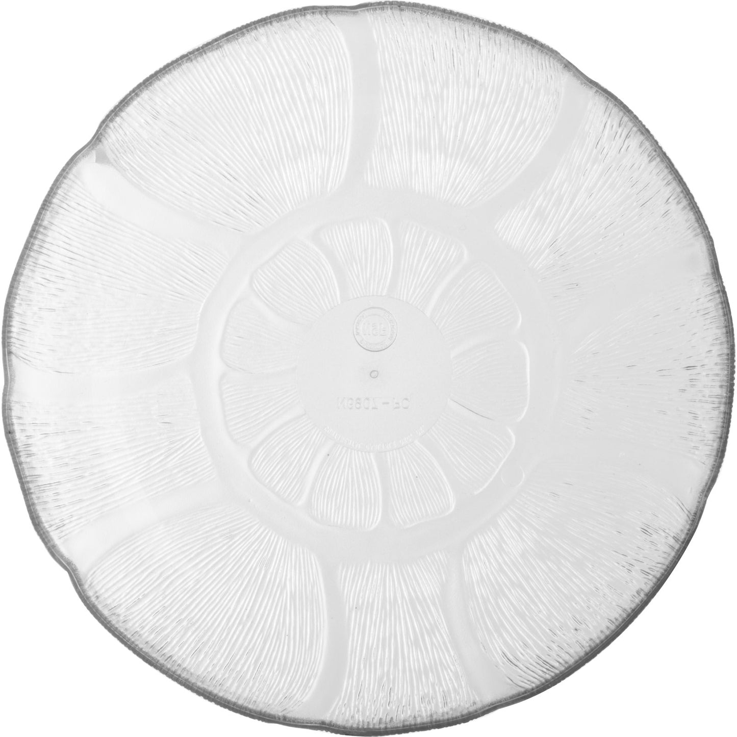 Carlisle 690707 24 oz Clear Polycarbonate Petal Mist Soup/Salad Plate