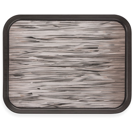 Carlisle DXSMC1418NSQ44 14" x 18" Graphite Grey Fiberglass Glasteel Quarry Non-Skid Tray