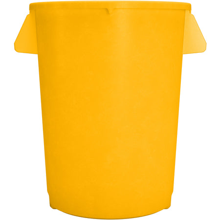 Sparta 84103204 32 Gallon Yellow Round Polyethylene Bronco Waste Bin Trash Container