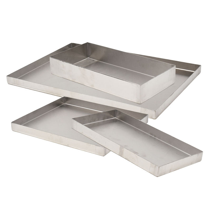 Omcan 43514 18" x 6" x 1" Stainless Steel Pan with Drain Holes