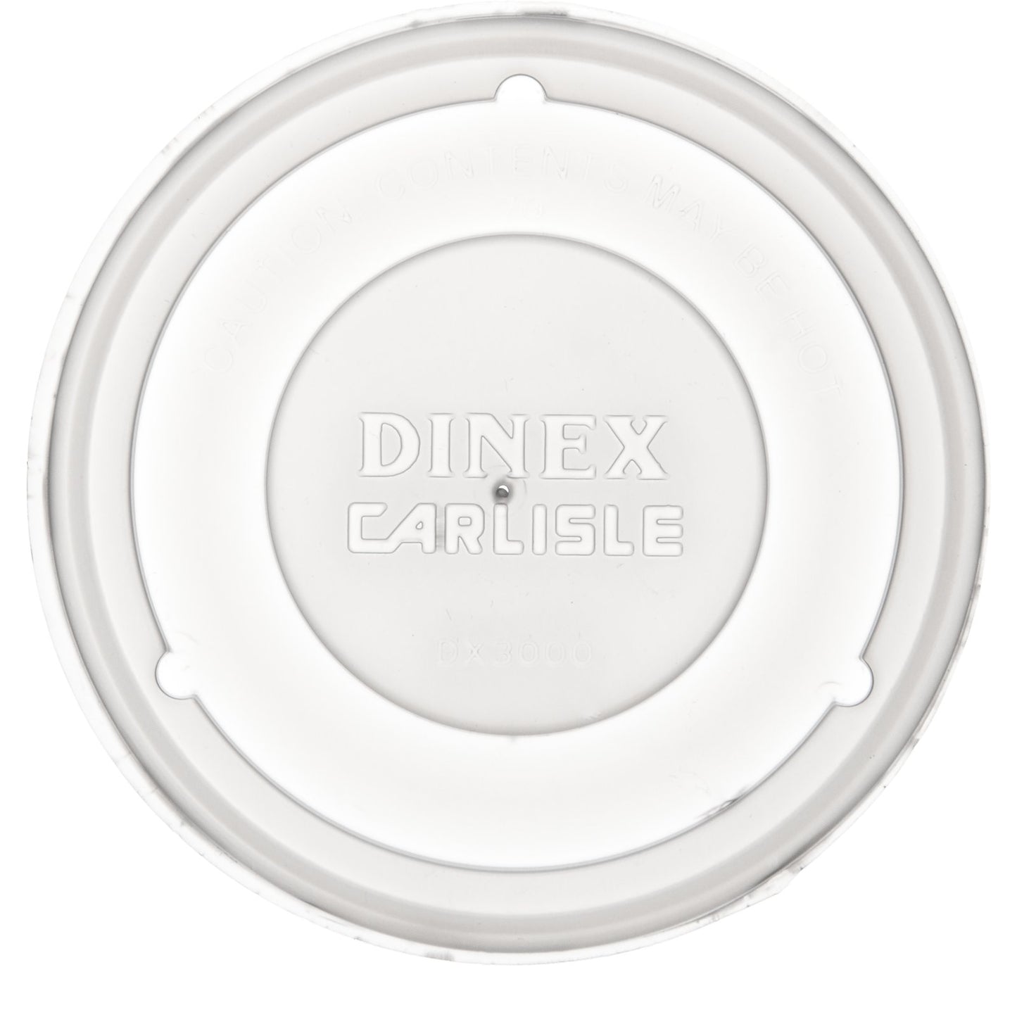 Dinex DX30008714 3.5" Translucent Turnbury Mug & Bowl Lid (1500/cs)