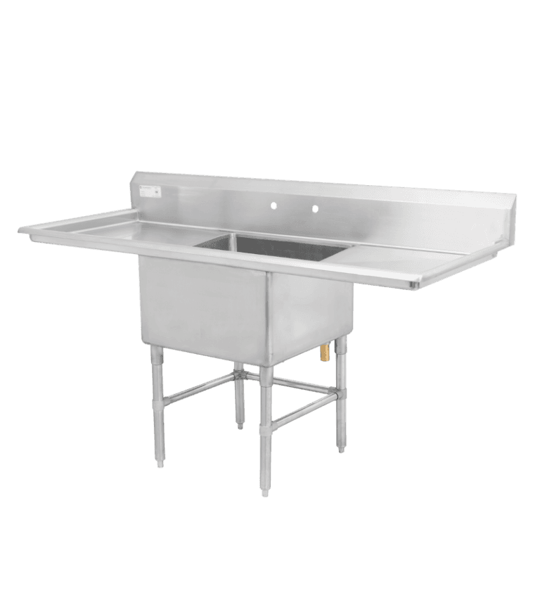 Thorinox TSS-2424-RL24 24" x 24" Single Sink for Dishwasher with Left & Right Drainboard