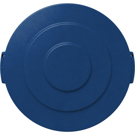 Sparta 84101114 10 Gallon Blue Round Polyethylene Bronco Waste Bin Trash Container Lid