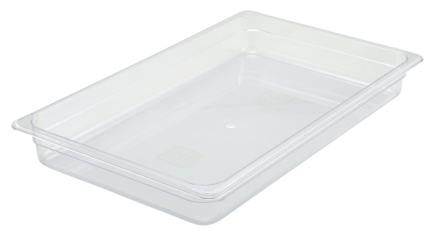Winco SP7102 Full-size Polycarbonate Food Pan, 2-1/2" Deep