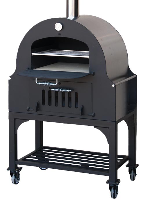 Omcan 31312 34-inch Outdoor Wood Burning Oven with Stainless Steel Oven Shelf