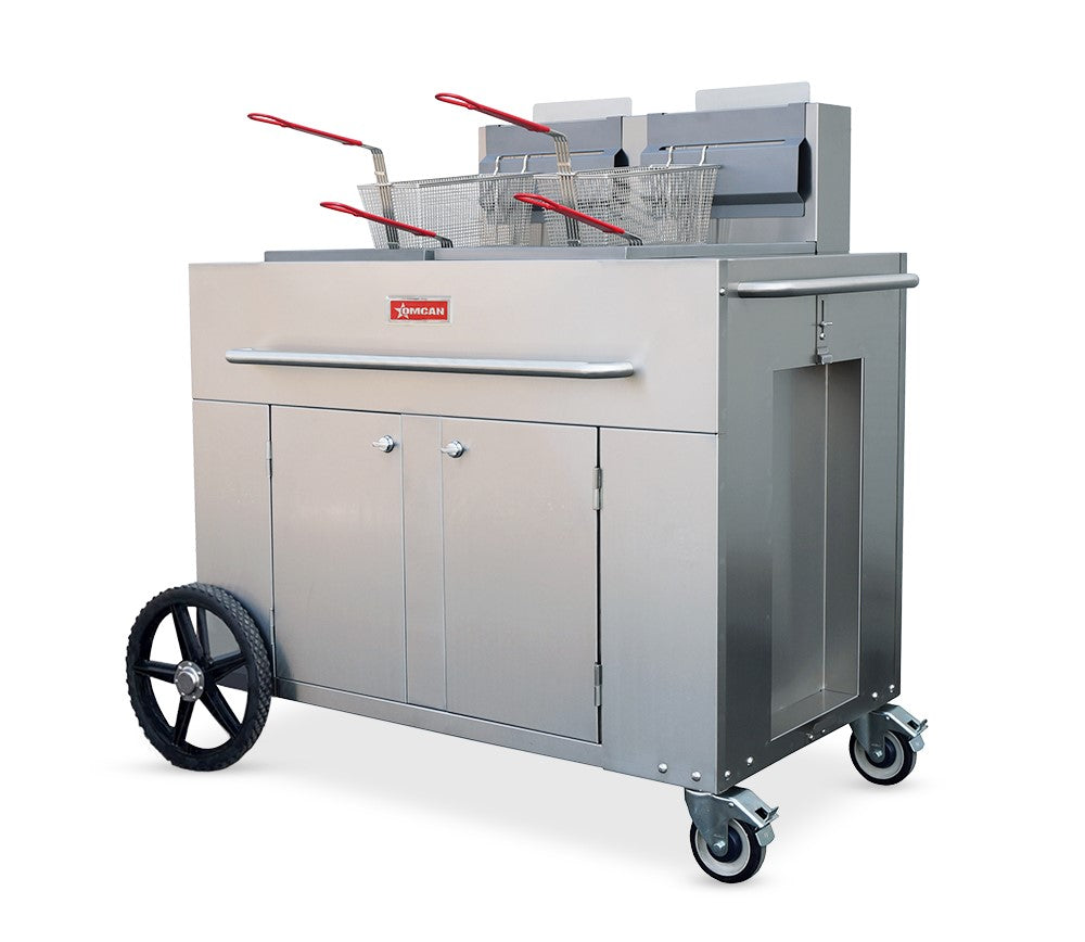 Omcan 47355 Propane Double Tank Outdoor Portable Fryer