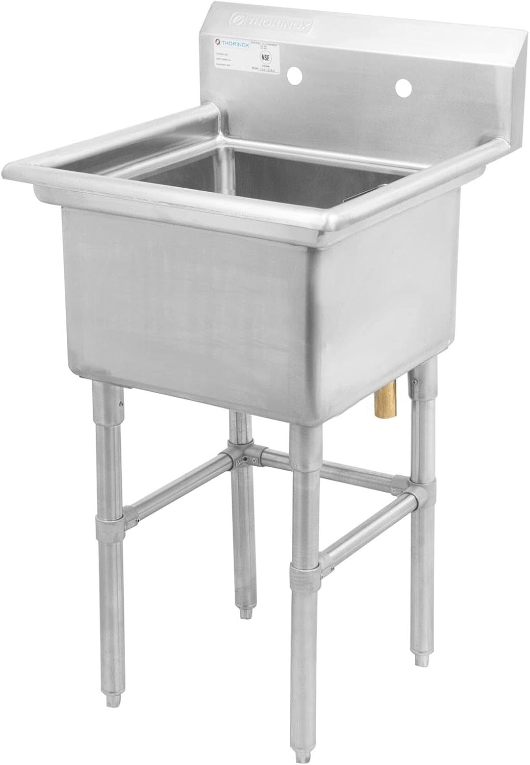 Thorinox TSS-2020-0 20" x 20" Single Sink with No Drainboard