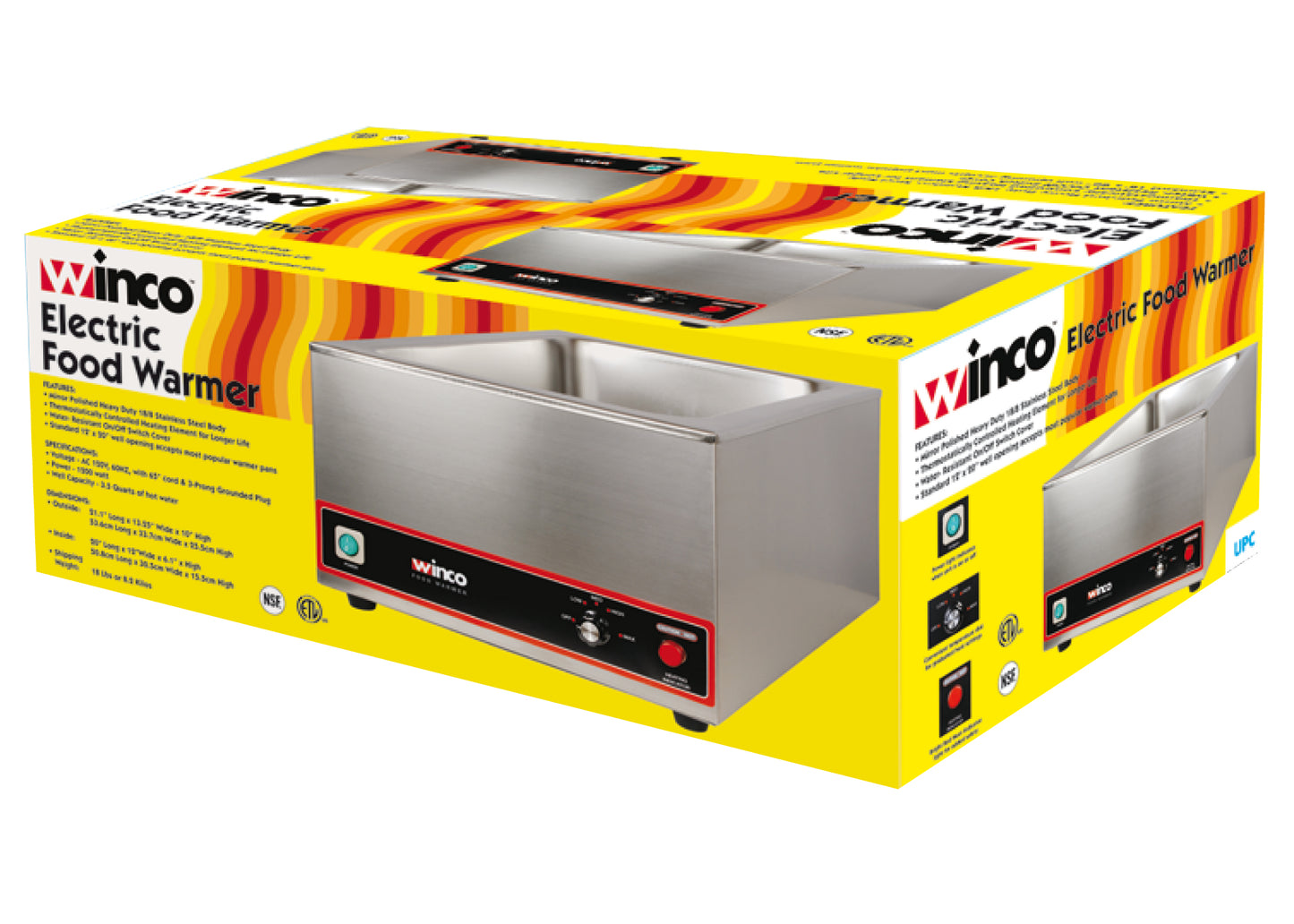 Winco FW-S500 Electric Food Warmer