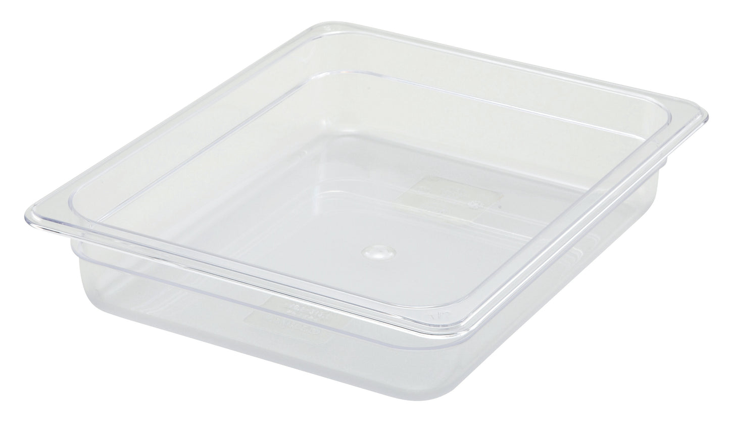 Winco SP7202 Half-size Polycarbonate Food Pan, 2-1/2" Deep