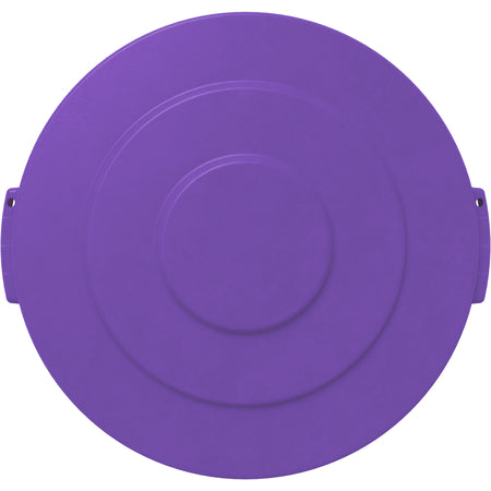 Sparta 84101189 10 Gallon Purple Round Polyethylene Bronco Waste Bin Trash Container Lid