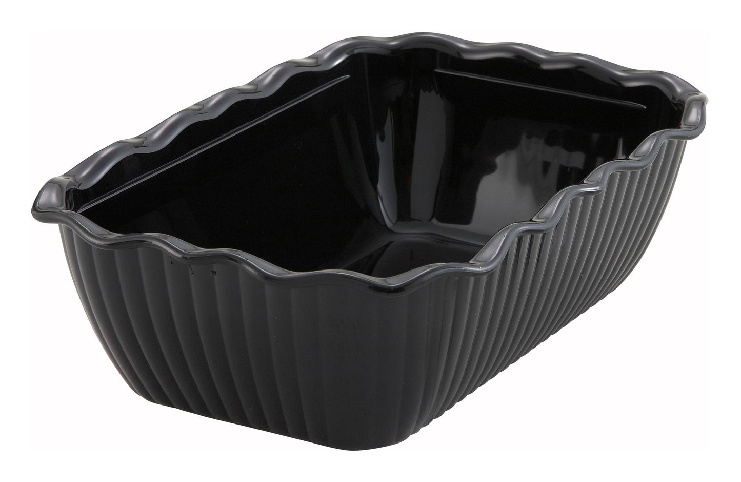 Winco CRK-10K 10" x 7" x 3" Black Deli Crock