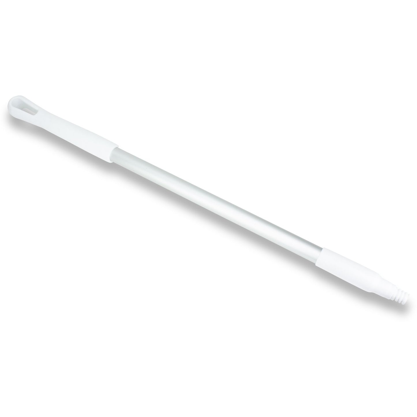 Carlisle 40246EC02 30" White Natural Aluminum Handle with Color-Coded Tip and Hang Up Cap