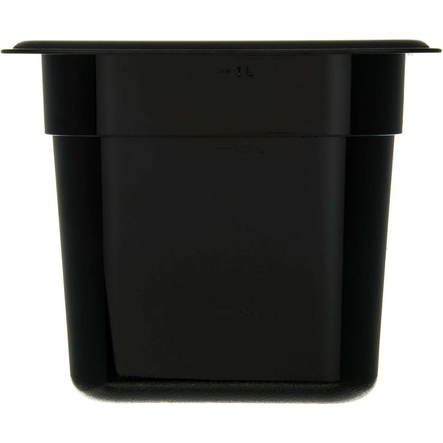 Carlisle 3088503 1/6 Size Black High Heat Plastic StorPlus Food Pan, 6" Deep