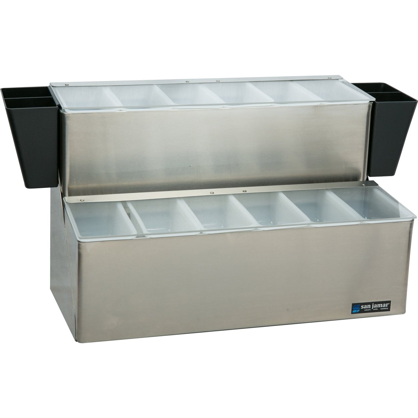 San Jamar B6766L 12 Pint Stainless Steel EZ-Chill Garnish Centers