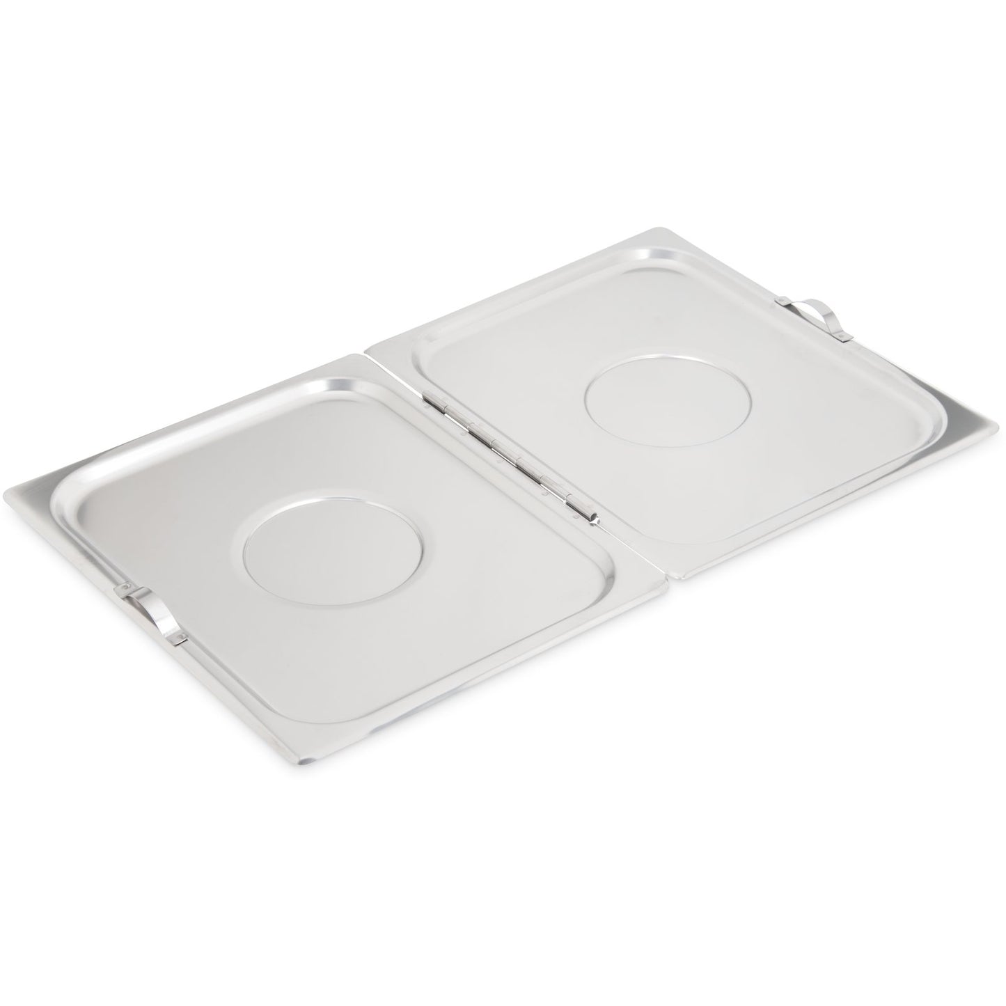 Carlisle 607000H Full-Size Stainless Steel DuraPan Steam Table Hotel Pan Center Hinged Cover