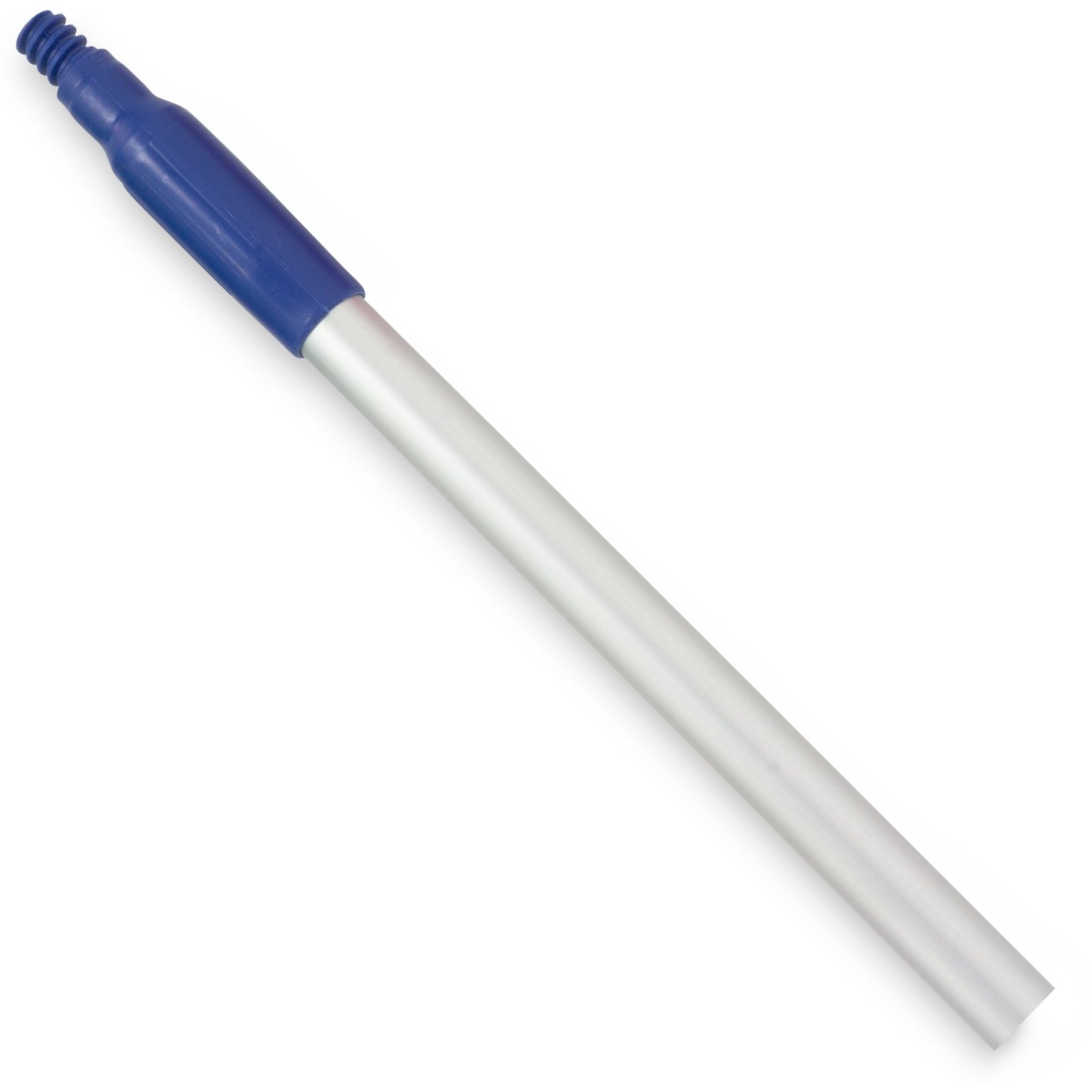 Carlisle 40216EC14 48" Blue Natural Aluminum Handle with Color-Coded Tip and Hang Up Cap