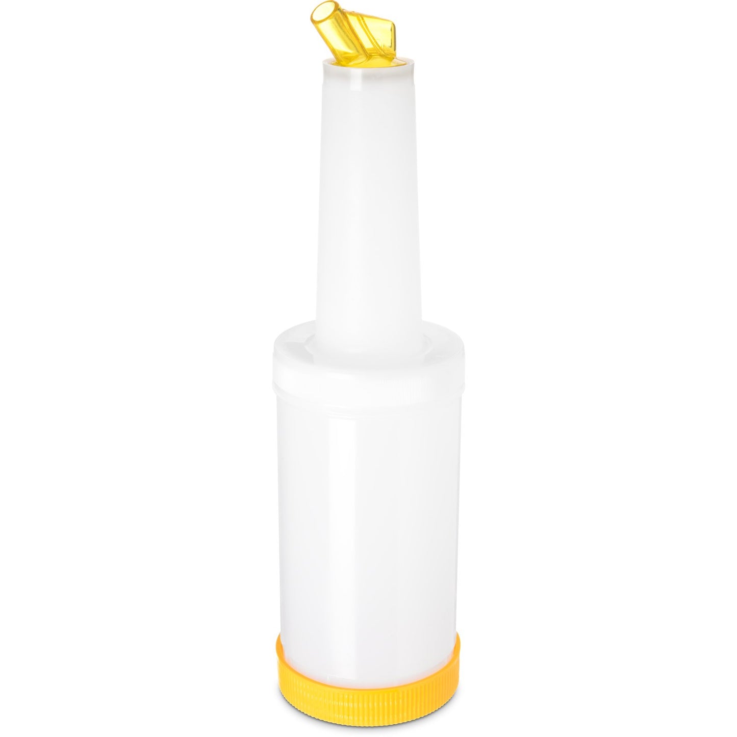 Carlisle PS601N04 32 oz/ Quart Yellow Store N' Pour Complete Unit Bundle