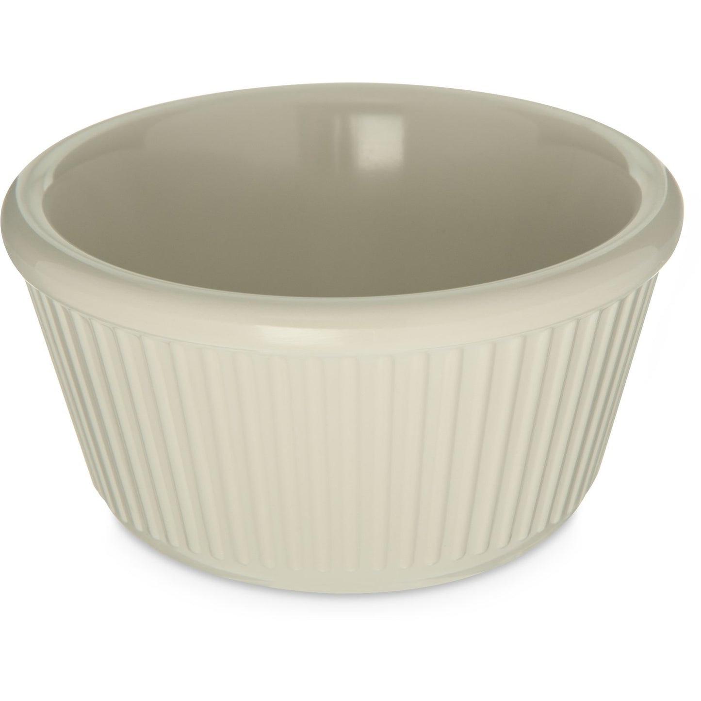 Carlisle S287-842 4 oz Bone Melamine Smooth Ramekin - Cash & Carry (12/st)