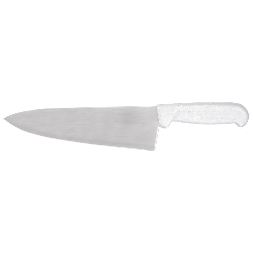 Omcan 12025 8-inch Medium Cook Knife with White Polypropylene Handle