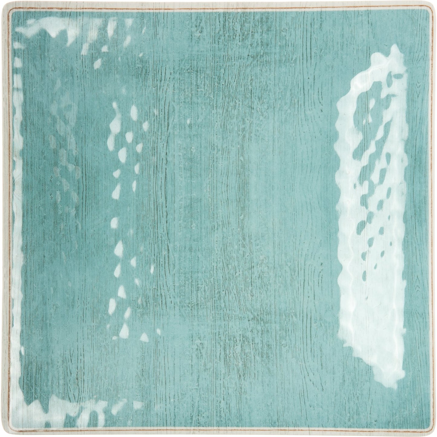 Carlisle 6402215 10.5" Aqua Grove Melamine Square Plate