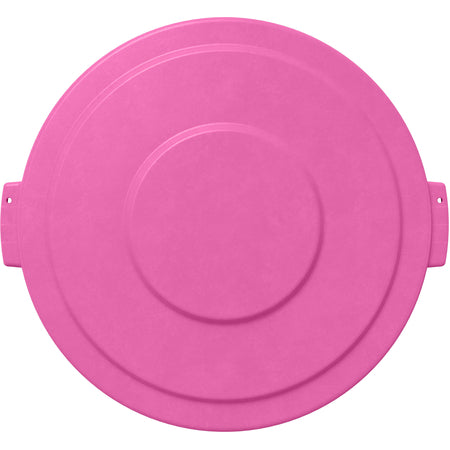Sparta 84102126 20 Gallon Bright Pink Round Polyethylene Bronco Waste Bin Trash Container Lid