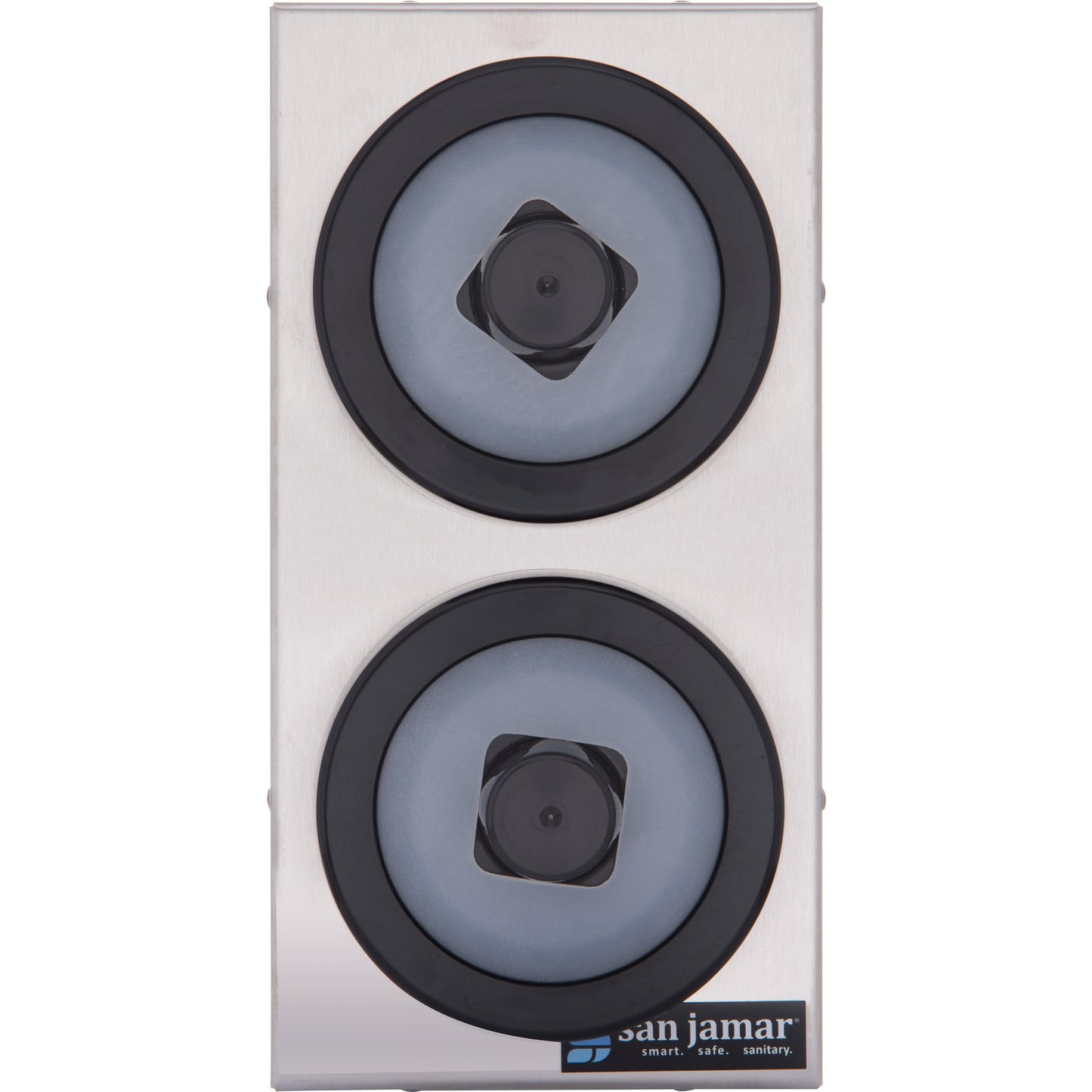 San Jamar C9002 14.25" x 10.25" Black EZ-Fit Portion Cup Dispenser