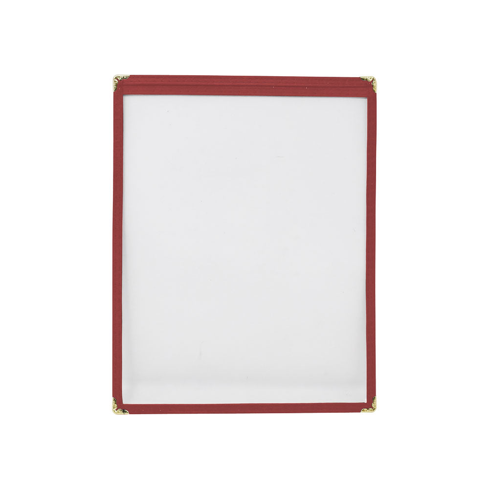 Omcan 39792 9 1/2" x 11 3/4" Red Single Menu Holder