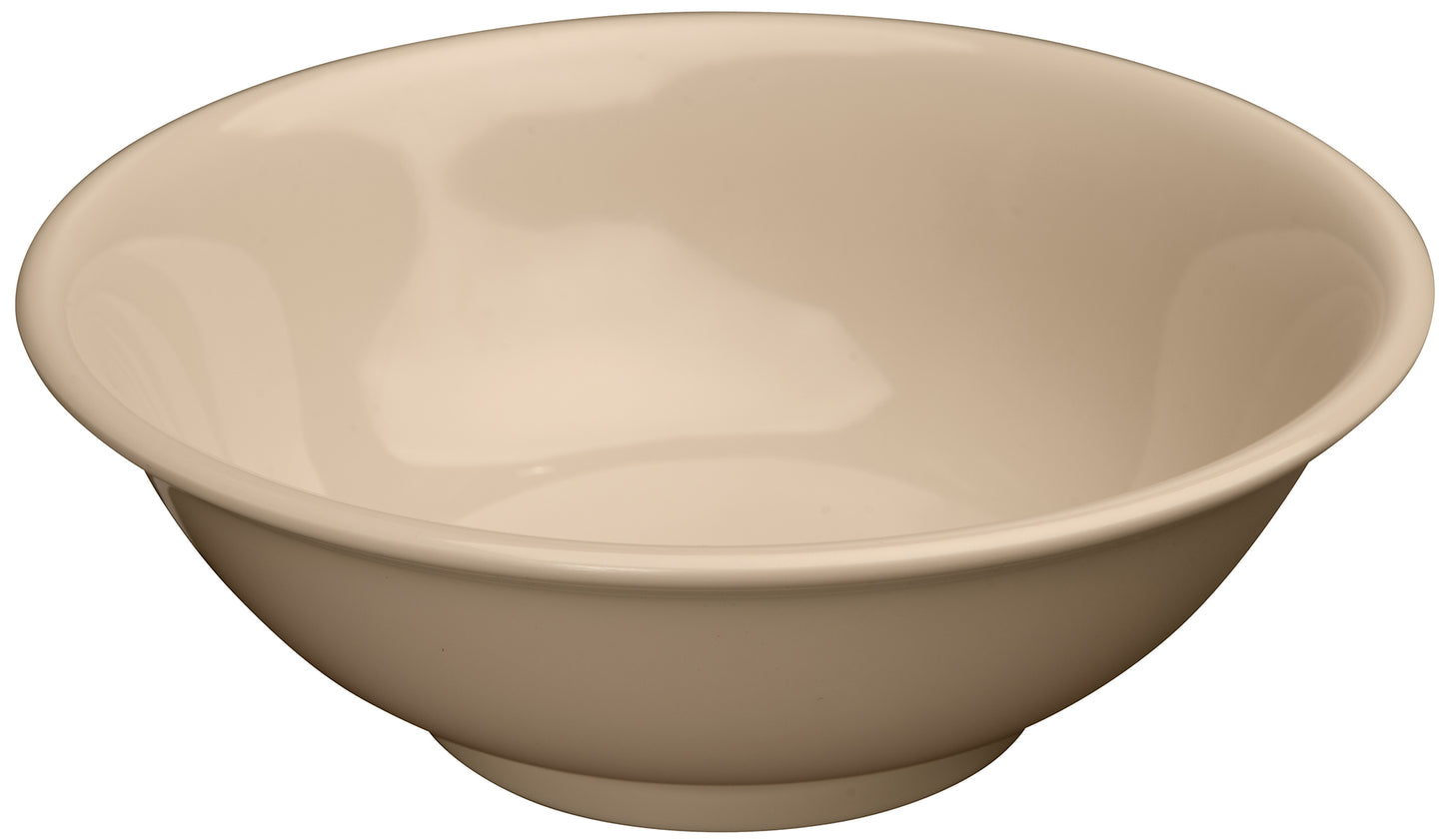 Winco MMB-41 41 oz. Tan Melamine Rimless Bowls
