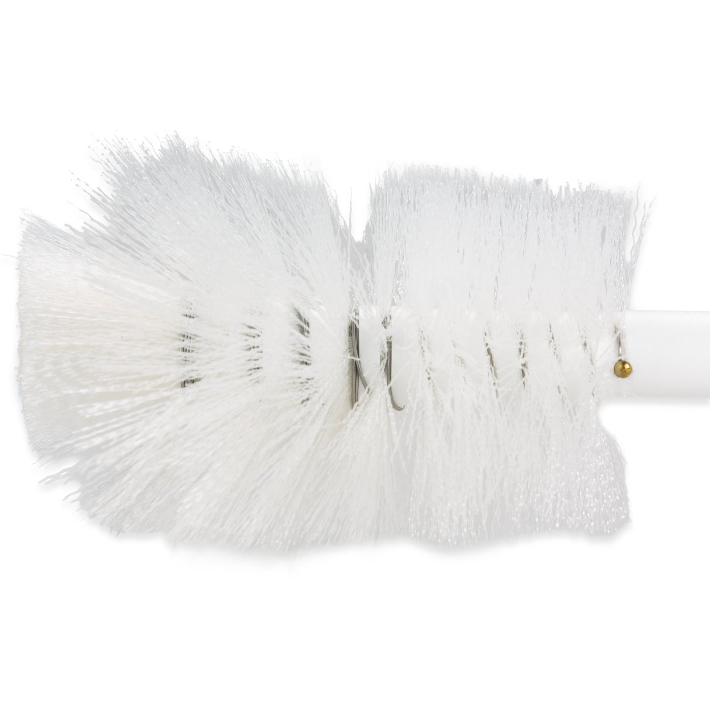 Carlisle 4046600 12" White Sparta Handle Pint Bottle Brush with Polyester Bristles