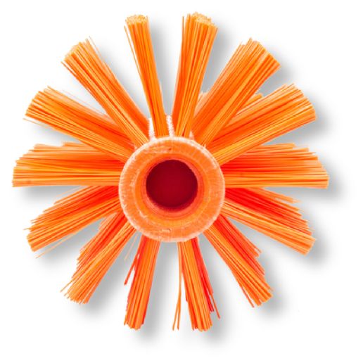Carlisle 45004EC24 4" Orange Pipe & Valve Brush